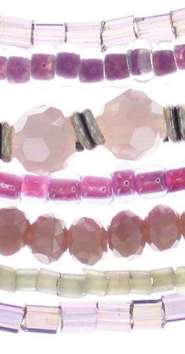 image for Bracelet Elastic Petit Glamour d´Afrique Lila  