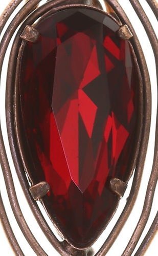 image for Earring stud clip dangling Amazonia Red  size L,S