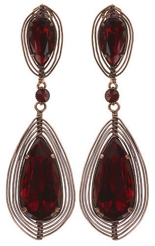 Bild für Ohrstecker Clip hänged Amazonia Rot  size L,S