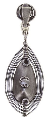 image pour Boucle d'oreille Clip pendante Amazonia Vert  size S