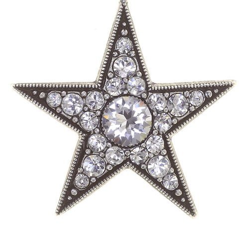 image for Necklace Pendant Dancing Star White  size L