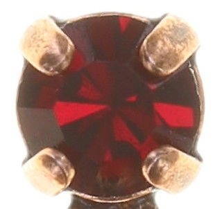 image pour Clou d'oreille pendant Dancing Star Rouge  size M