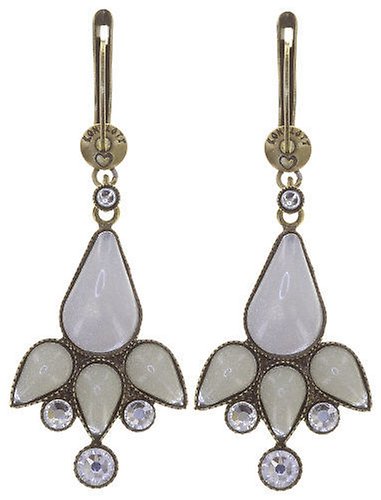 image pour Boucles d'oreilles pendantes Geisha Innocent Pour L'instant white 