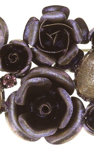 image for Brooch They Call Me The Wild Rose Beige  