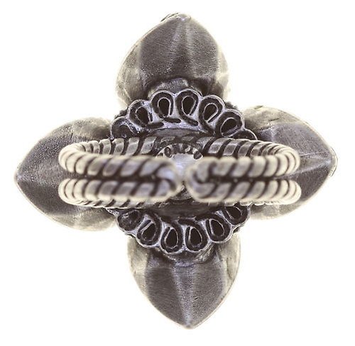 image for Ring Tears of Joy Icy Black jet hematite size S