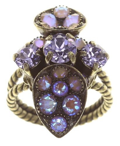 Bild für Ring Tears of Joy Braun crystal cappucci Größe S