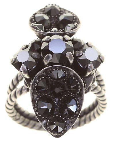 для изображений Кольцо Tears of Joy Icy Black jet hematite size S