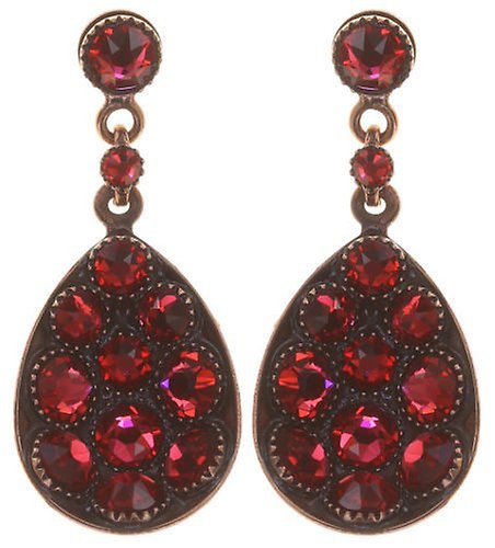 image pour Clou d'oreille pendant Tears of Joy Coralline scarlet size M