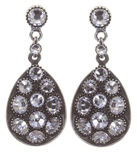 Bild für Ohrstecker baumelnd Tears of Joy crystal pure Kristall Größe M