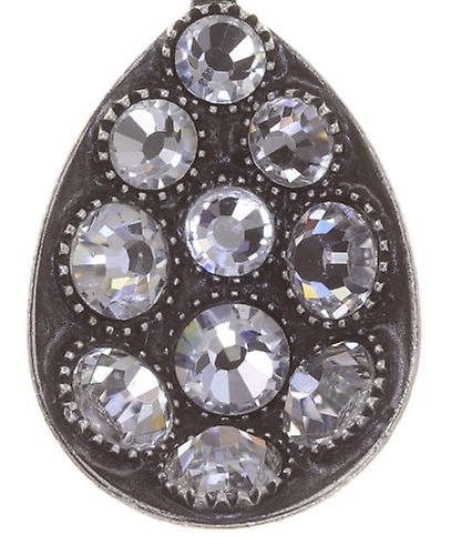 image for Earring stud dangling Tears of Joy crystal pure crystal size M