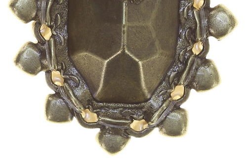 Kép Earring stud Kaleidoscope Illusion White  size L