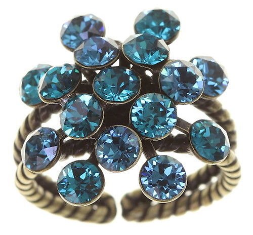 Bild für Ring Magic Fireball Blau / Grün  Classic Size (21mm Ø)