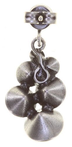 image pour Clou d'oreille pendant Petit Glamour Noir  