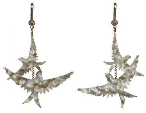 image for Earring Dangling The Sparrow Brass  size M,S