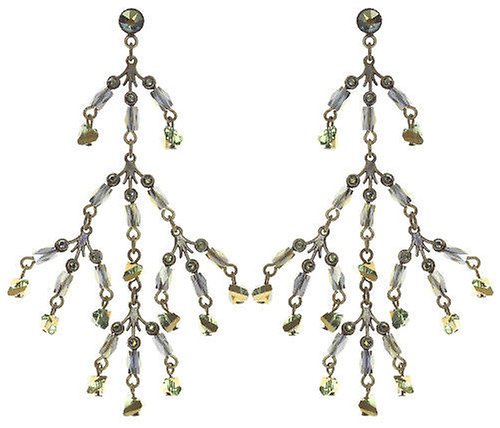 image pour Clou d'oreille pendant Daily Desire Marron / Vert crystal iridescent green 