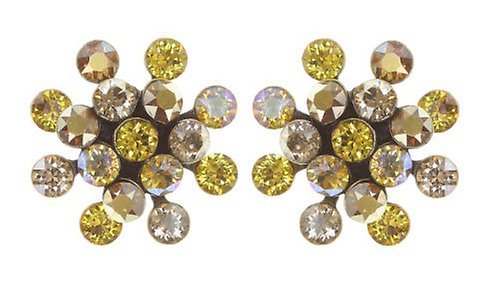 image for Earring Stud Magic Fireball Golden Yellow Yellow mini