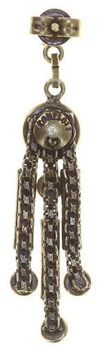 image pour Clou d'oreille pendant Graphic Flow Coralline / Lila  