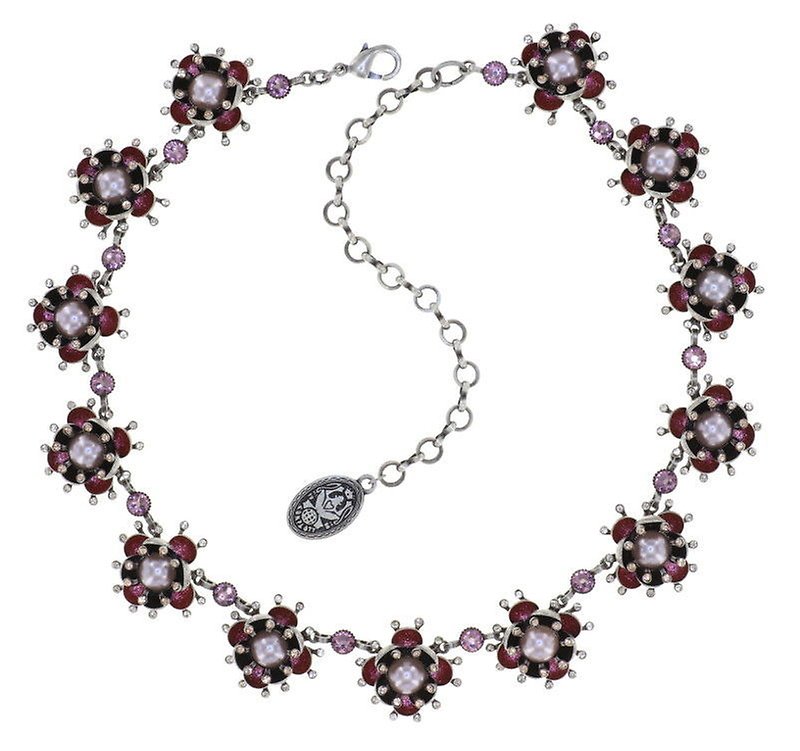 image for Necklace Collier Petit Fleur de Bloom Rosy Kiss Beige 