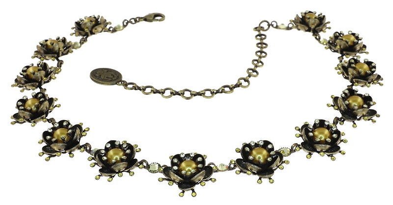 image for Necklace Collier Petit Fleur de Bloom Yellow Light Yellow 