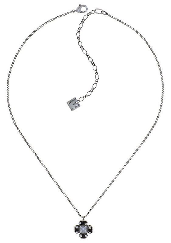 image for Necklace Pendant Petit Fleur de Bloom Dragonfly white 