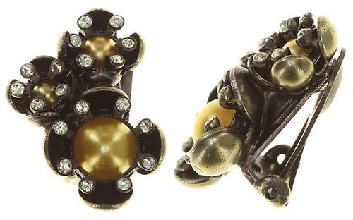 image for Earring clip Petit Fleur de Bloom Yellow Light Yellow 