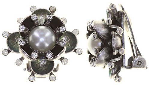 image pour Boucles d'oreilles Clip Petit Fleur de Bloom Libellule white 