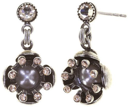 image for Earring Stud Dangling Petit Fleur de Bloom Rosy Kiss Beige 