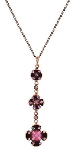 image for Necklace Pendant (Long) Petit Fleur de Bloom Pink Delight Pink 