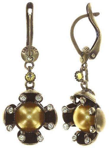 image pour Boucles d'oreilles pendantes Petit Fleur de Bloom Lumière Jaune Yellow 