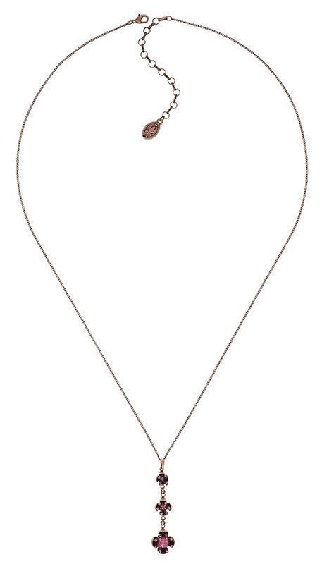 image pour Collier pendant (long) Petit Fleur de Bloom Délice Rose Pink 