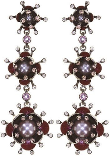 image for Earring Stud Dangling Petit Fleur de Bloom Rosy Kiss Beige 