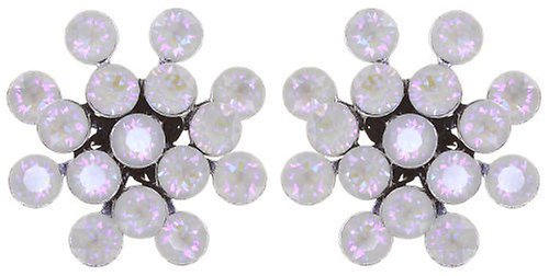 Bild für Ohrstecker Magic Fireball Engelweiß crystal lt.grey de lite Classic Size (21mm Ø)