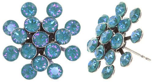 image pour Clou d'oreille Magic Fireball Turquoise Eau crystal laguna de lite Classic Size (21mm Ø)