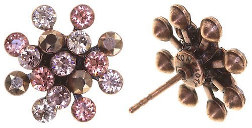 Bild für Ohrstecker Magic Fireball Errötete Rose Beige mini