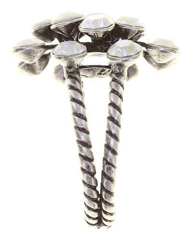 image for Ring Magic Fireball Angelwhite crystal lt.grey de lite Classic Size (21mm Ø)