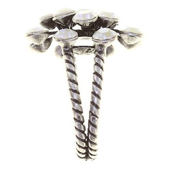 Kép Ring Magic Fireball angelwhite crystal lt.grey de lite Classic Size (21mm Ø)