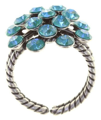 image pour Anneau Magic Fireball Turquoise Eau crystal laguna de lite Classic Size (21mm Ø)