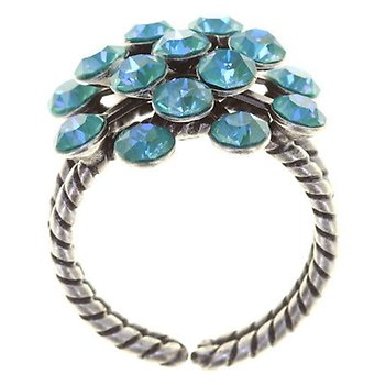 image pour Ring Magic Fireball water turquoise crystal laguna de lite Classic Size (21mm Ø)
