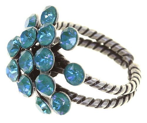 image pour Anneau Magic Fireball Turquoise Eau crystal laguna de lite Classic Size (21mm Ø)