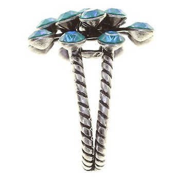 image pour Ring Magic Fireball water turquoise crystal laguna de lite Classic Size (21mm Ø)