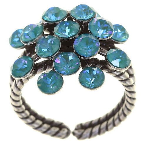image for Ring Magic Fireball Water Turquoise crystal laguna de lite Classic Size (21mm Ø)