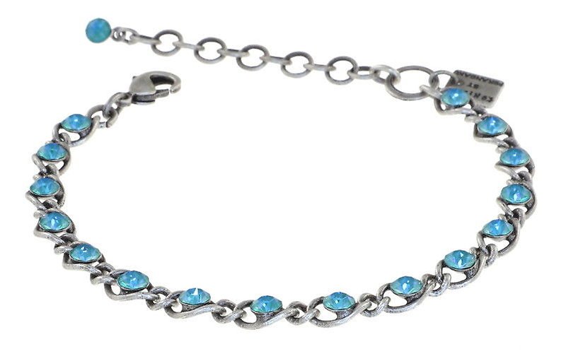 image pour Bracelet Magic Fireball Turquoise Eau crystal laguna de lite Classic Size (21mm Ø)
