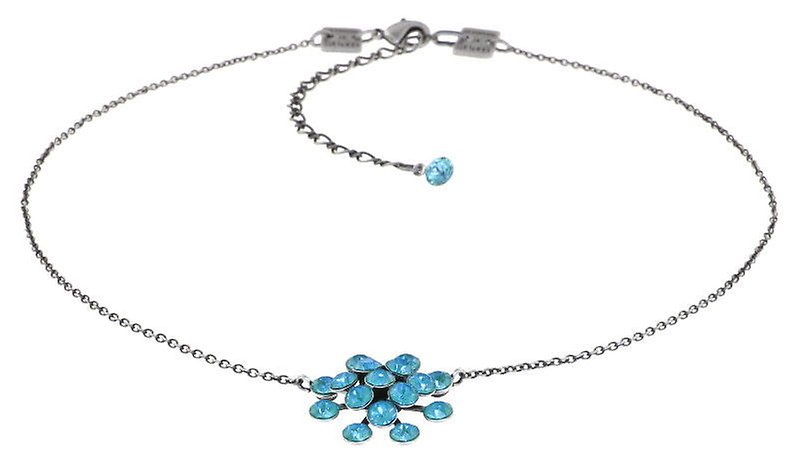 Bild für Halskette mit Anhänger Magic Fireball Wassertürkis crystal laguna de lite Classic Size (21mm Ø)