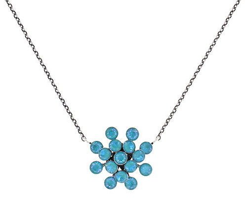 image for Necklace Pendant Magic Fireball Water Turquoise crystal laguna de lite Classic Size (21mm Ø)