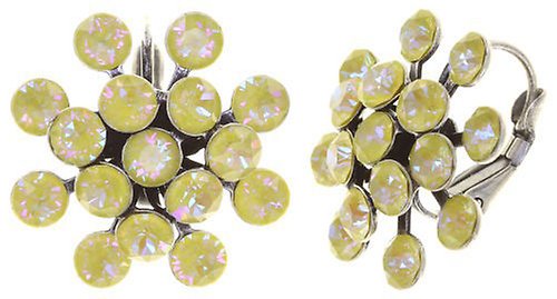 Bild für Ohrringe mit Brisur Magic Fireball Zitronengelee crystal sunshine de lite Classic Size (21mm Ø)