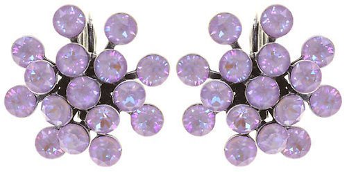 image for Earring Eurowire Magic Fireball Lilashine crystal lavender de lite Classic Size (21mm Ø)