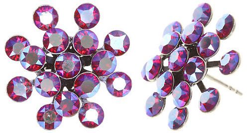 Bild für Ohrstecker Magic Fireball Clubbing-Rot lt.siam shimmer Classic Size (21mm Ø)