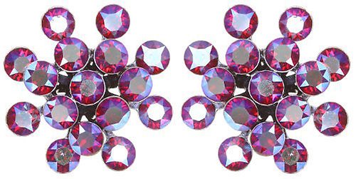 image pour Clou d'oreille Magic Fireball Rouge Clubbing lt.siam shimmer Classic Size (21mm Ø)