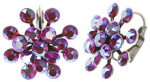 image pour Boucles d'oreilles Eurowire Magic Fireball Rouge Clubbing lt.siam shimmer Classic Size (21mm Ø)