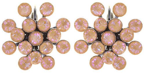 Bild für Ohrringe mit Brisur Magic Fireball Aprikose De Glace crystal peach de lite Classic Size (21mm Ø)
